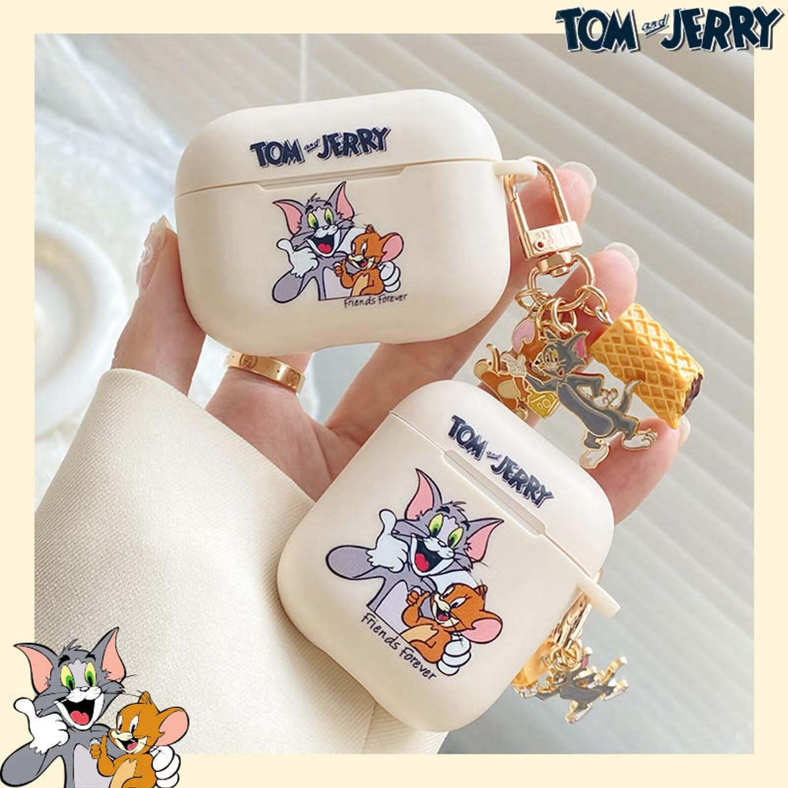 Amazon | Godfun トムとジェリー AirPods 4 用 ケース エア